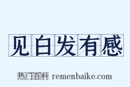 见白发有感是什么意思的图片